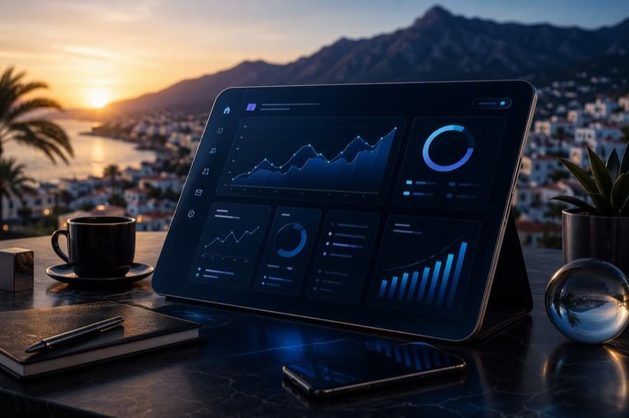 Automations dashboard tracking appointment reminders, payments, and live business metrics